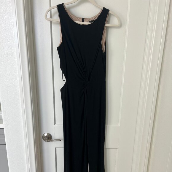 BETSY & ADAM Black Cut Out Gown- Size 10 - Picture 1 of 7